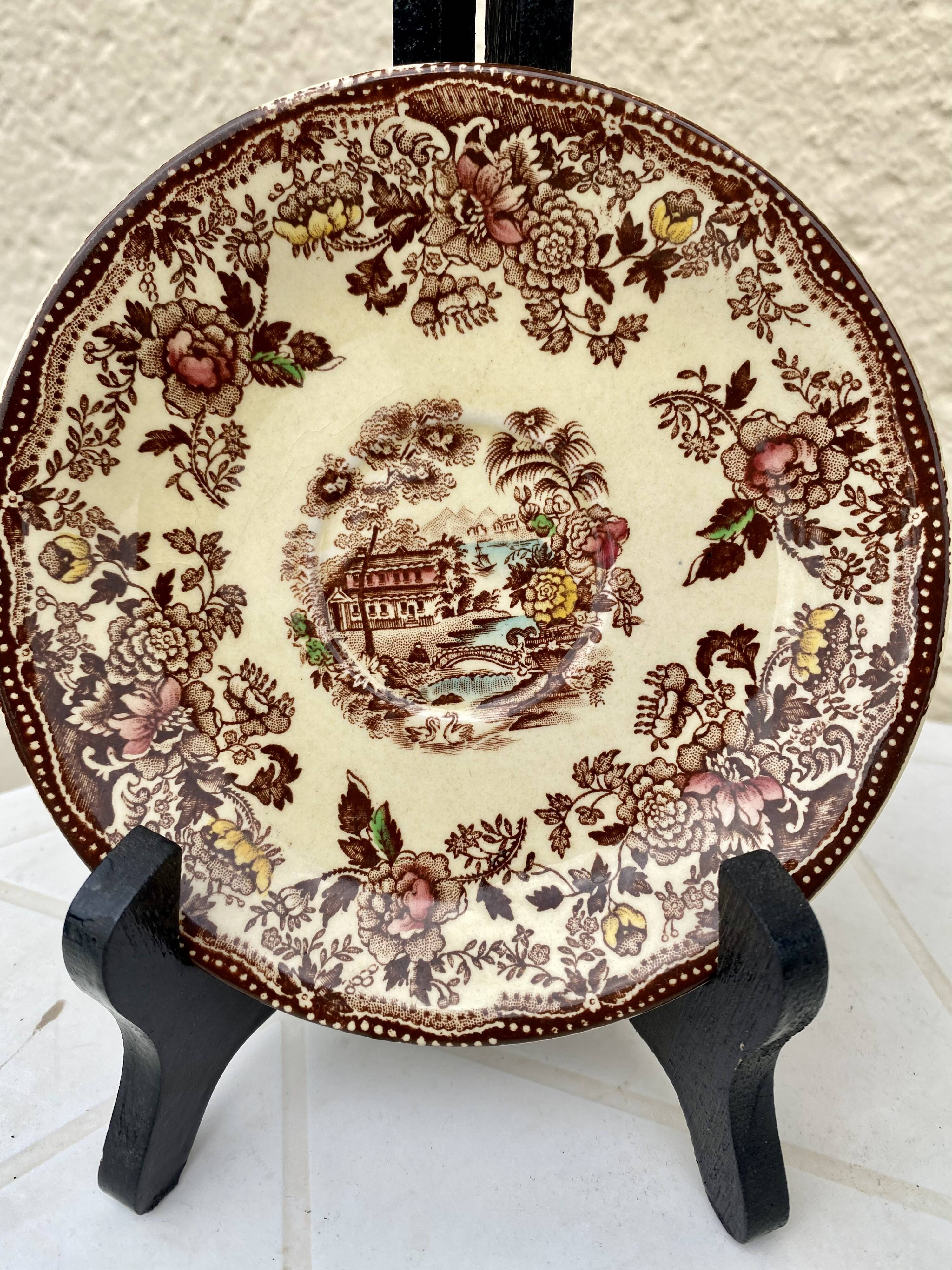 Tonquin Staffordshire cup and saucer