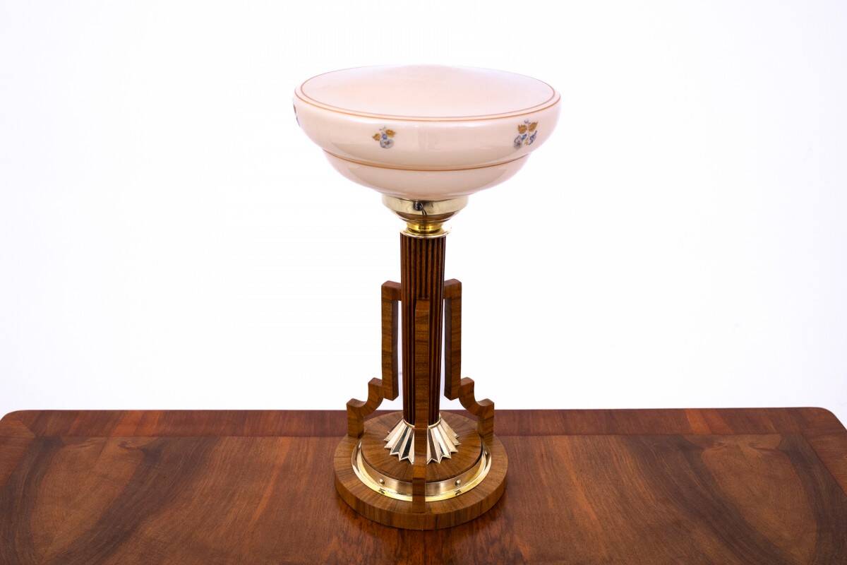 Art Deco table lamp, Poland, mid-20th century.