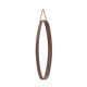 Oval wall mirror in teak, 1960s