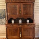 Empire-style cherry wood two-piece buffet