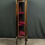 Small mahogany display cabinet, Louis XV to Louis XVI transition style – early 20th century.