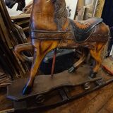 Wooden rocking horse