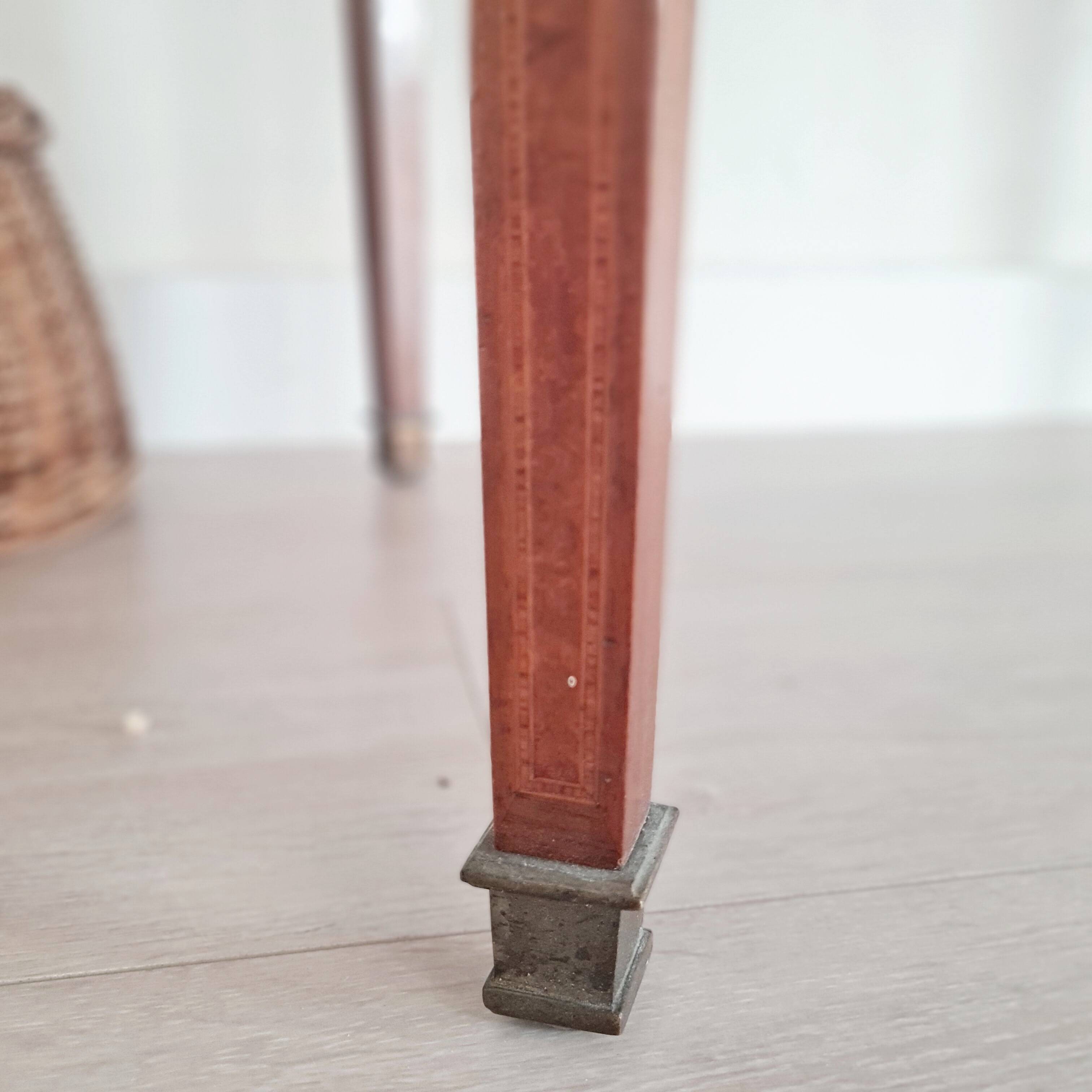 Oval inlaid table made in Germany by Sohn & Cie