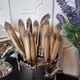 Exquisite set of twelve antique Art Nouveau knives (6+6)
