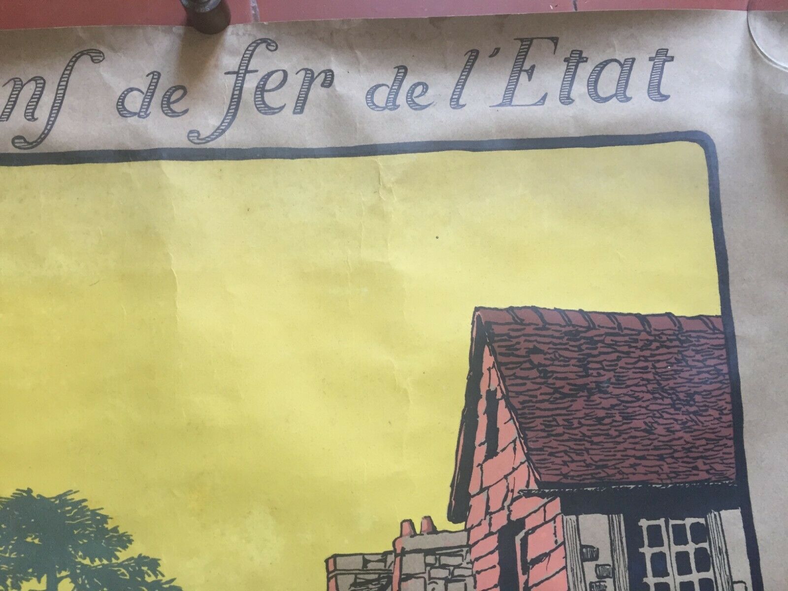 Original tourist poster "Old Normandy" 75x105cm 1913