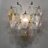 Murano Glass Polygon Sconces Set of 2
