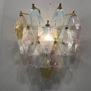 Murano Glass Polygon Sconces Set of 2