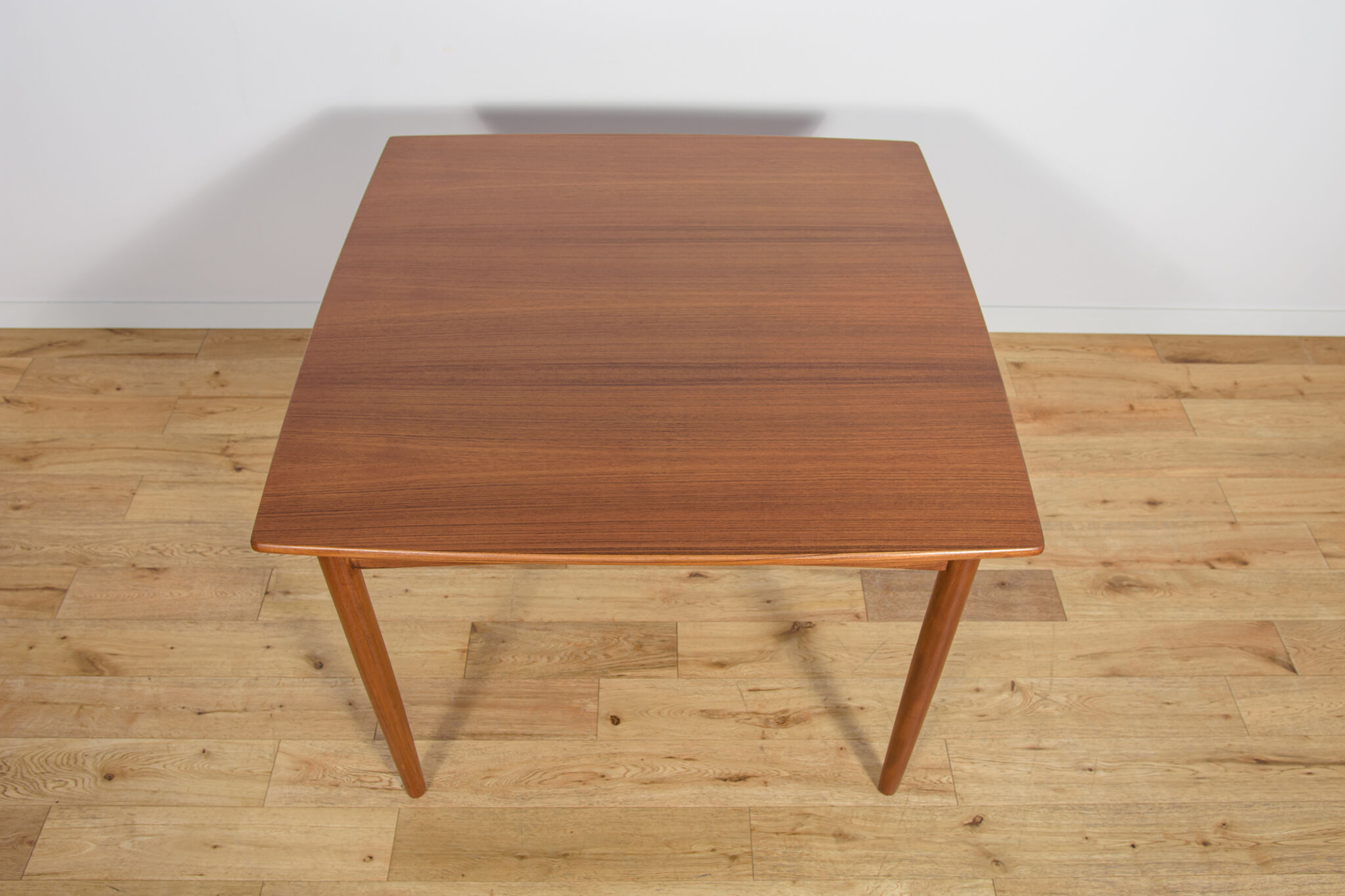 Mid-century square extendable teak dining table, Denmark, 1960s