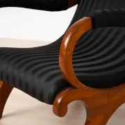 19th-Century Biedermeier Cherrywood Armchair, Germany, circa 1830-1850
