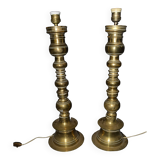 Pair of lamp bases - Pique-Cierges large size