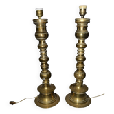 Pair of lamp bases - Pique-Cierges large size