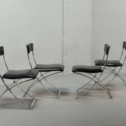 Chaises de salle à manger vintage Marcello Cuneo pour Mobel Italia, années 1980