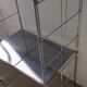 Vintage stainless steel shelf from the 70s