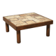 Table basse en céramique, Vallauris, France, 1970's