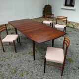 Table et chaises palissandre