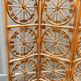 4-leaf peacock rattan screen