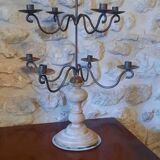 2 old 9-branch candlesticks
