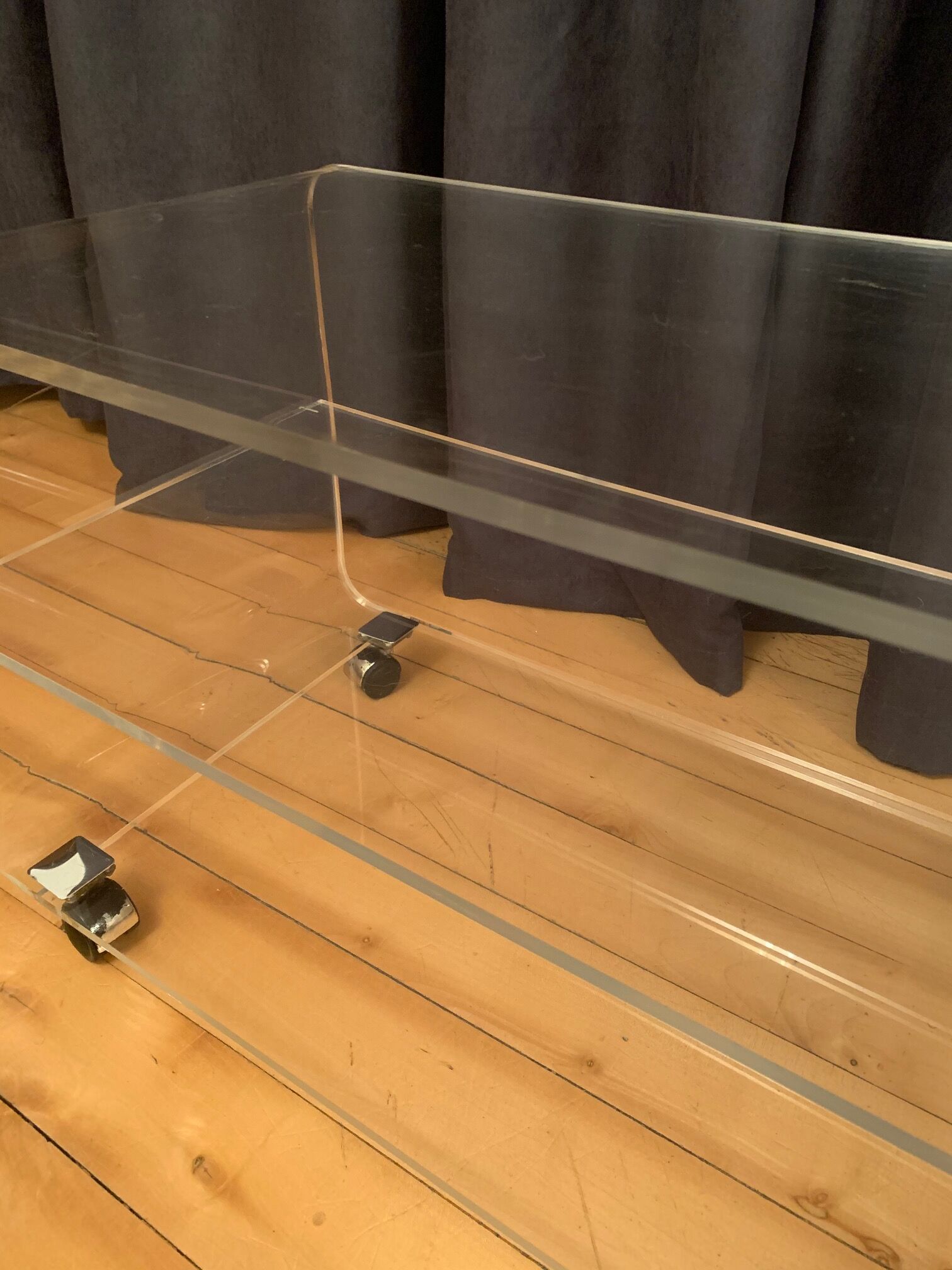 Lucite coffee table 70s