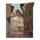 Painting of a French country village