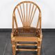 Set of 4 rattan armchairs