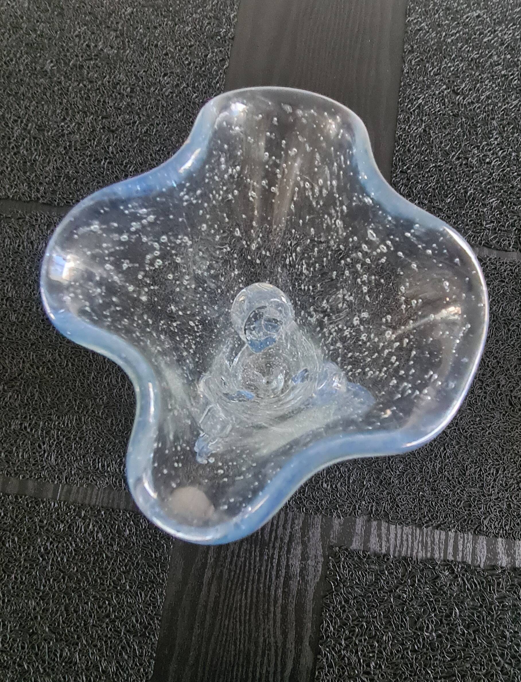 Artist Vase - Farinelli for Biot | Cloud Blue Bubbled Glass