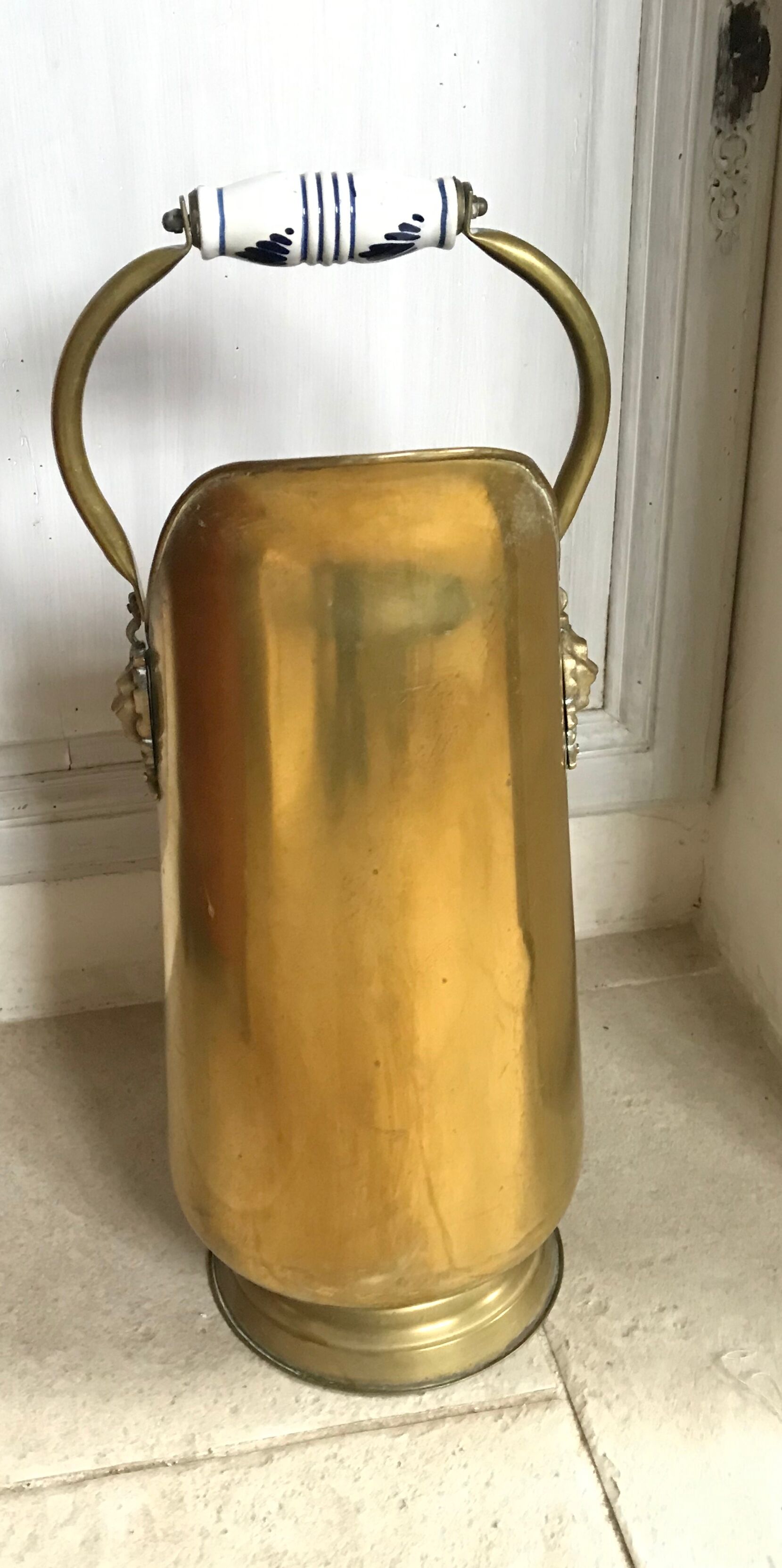 Brass coal bucket