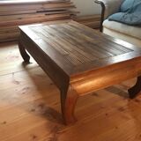 Table basse en bois et canage