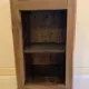 small walnut side table