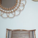 Wooden and bamboo tray