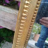 Antique Louis XVI gilded wood mirror