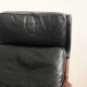 Danish leather and Rosewood armchair