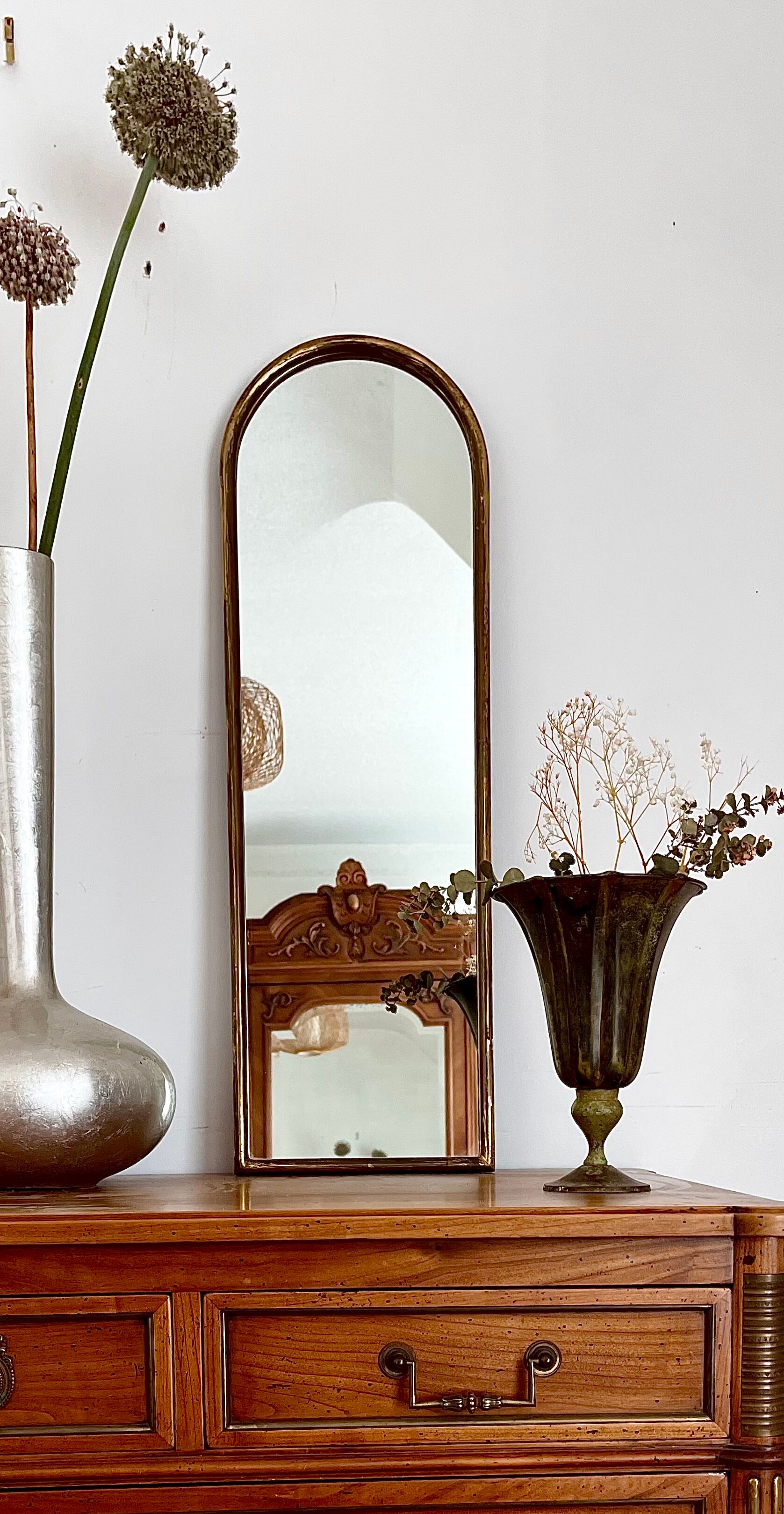 Gilded wooden mirror