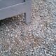 Parisian buffet patina gray 2 doors 2 drawers in solid poplar