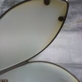 Daisy suspension shortbread glass and vintage brass