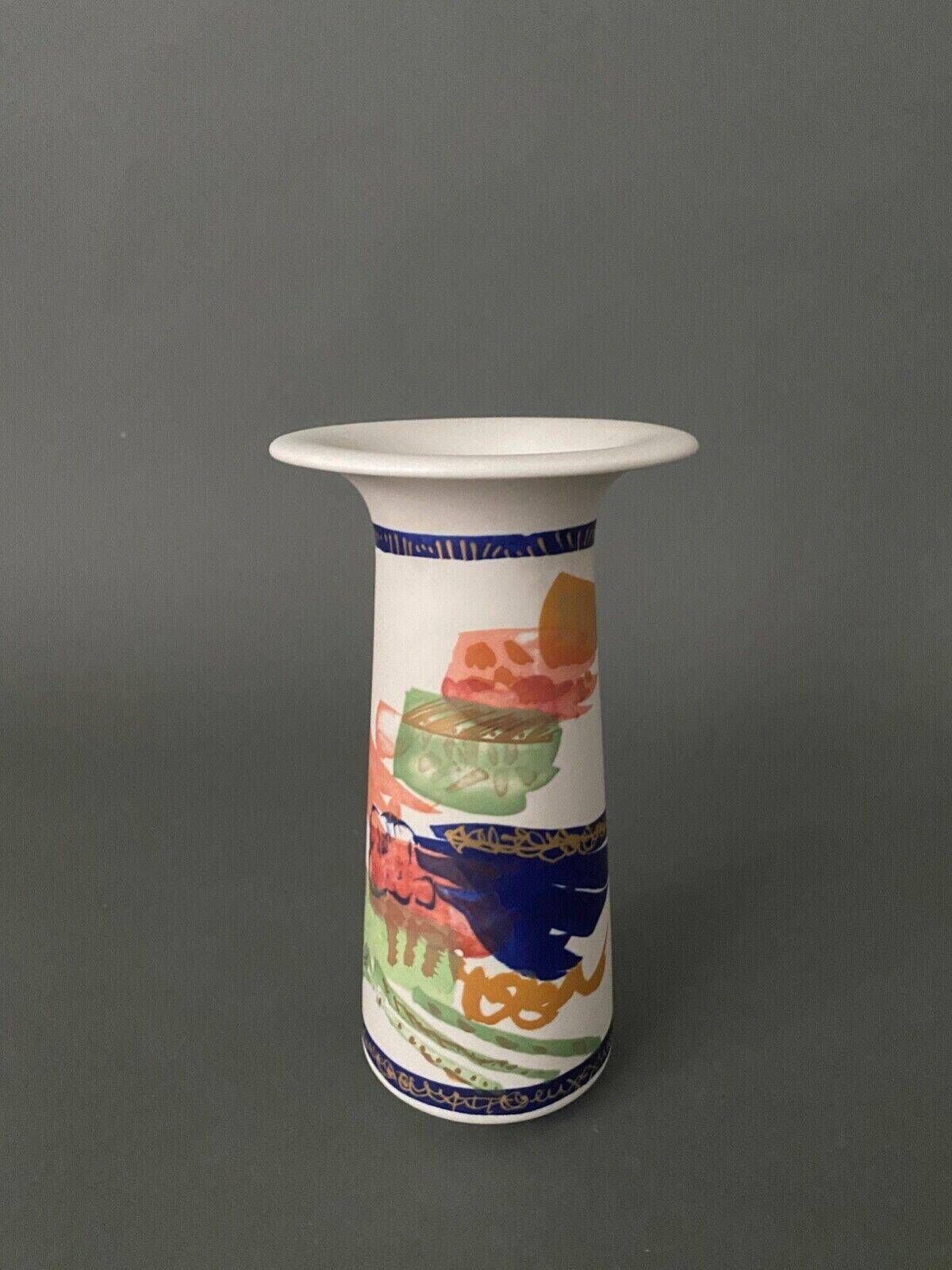 Gilbert Portanier Rosenthal Alta Mira vase abstract decor ceramic 20th century