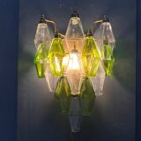Murano Glass Poliedri Sconces, Italy, 1980s - Set of 2