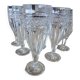6 flutes in thick chiseled glass