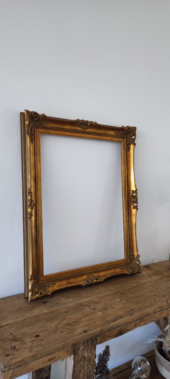 Gilded and molded wooden frame