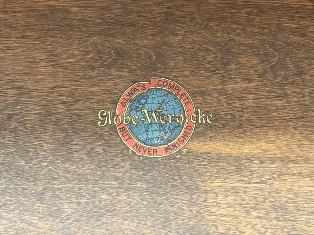 Antique English Original Globe Wernicke Bookcase