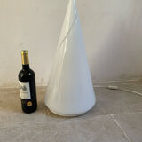 Conical lamp in opaline of Murano vintage 52 cm
