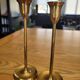 Pair of antique brass candlesticks