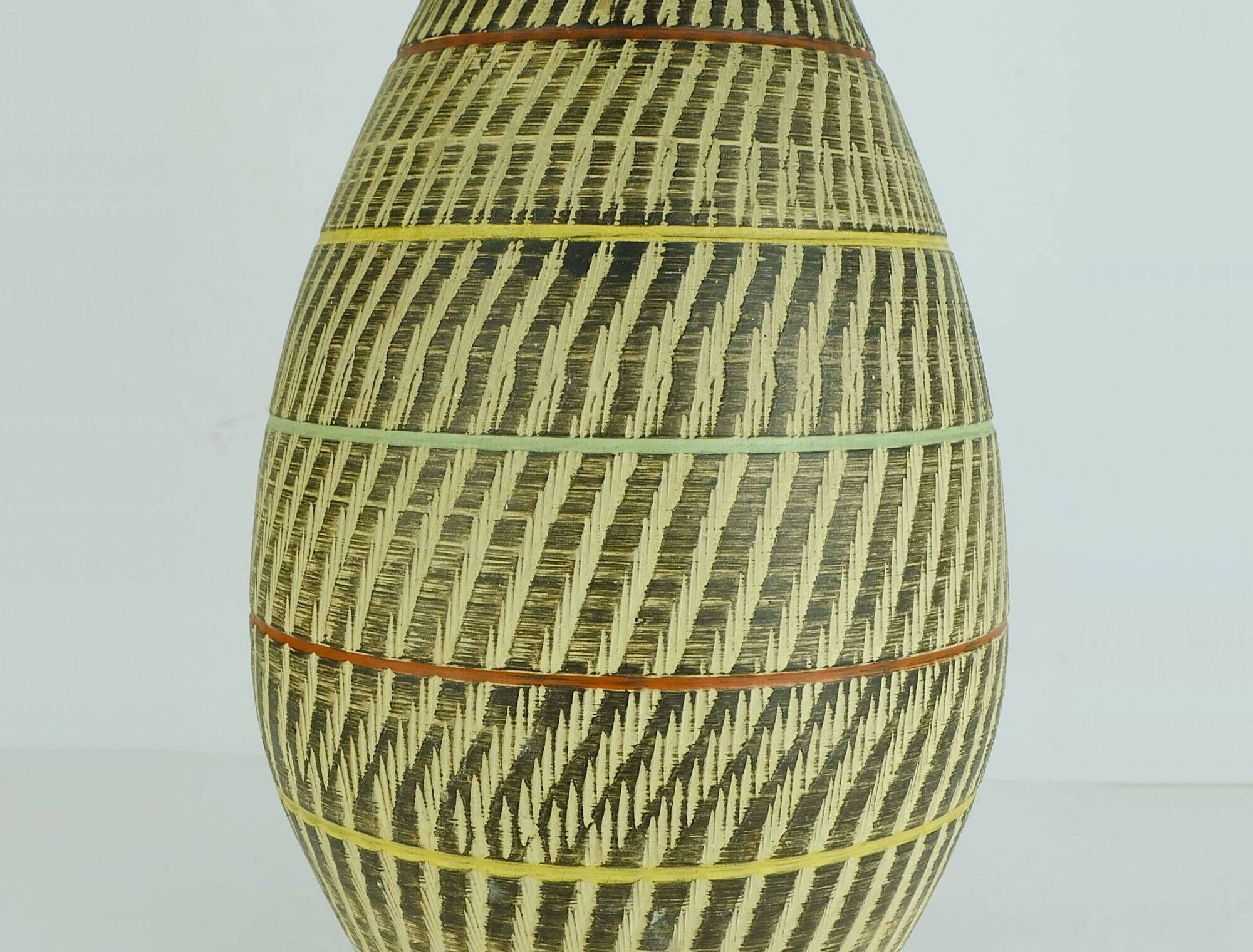 duemler & breiden 1950's mid century VASE floorvase model 32/35 sgraffito