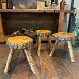 Brutalist tripod stool