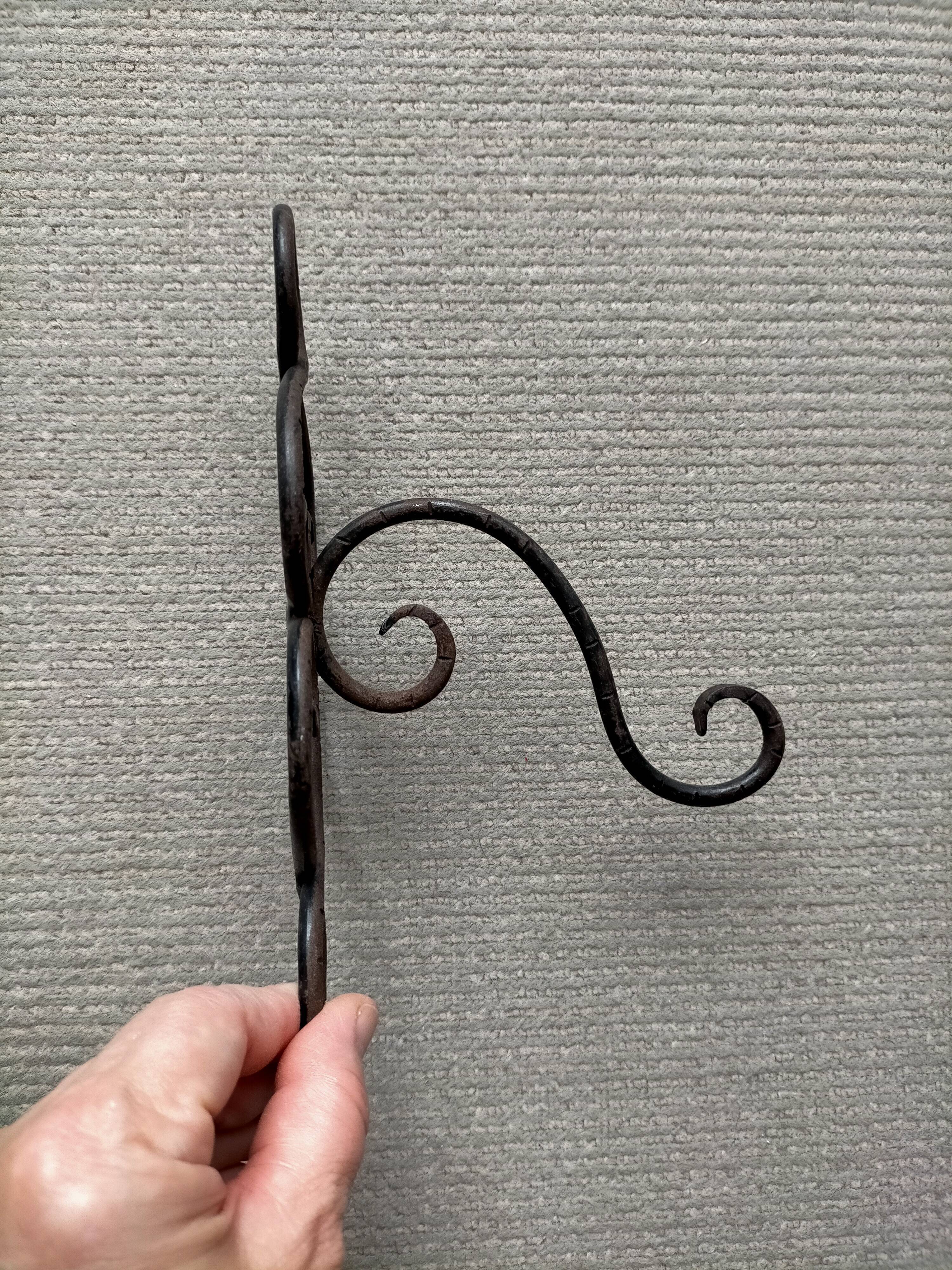 Wrought iron patère