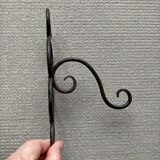 Wrought iron patère