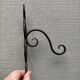 Wrought iron patère