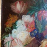 Oil on wood signed gilded frame XX centuries