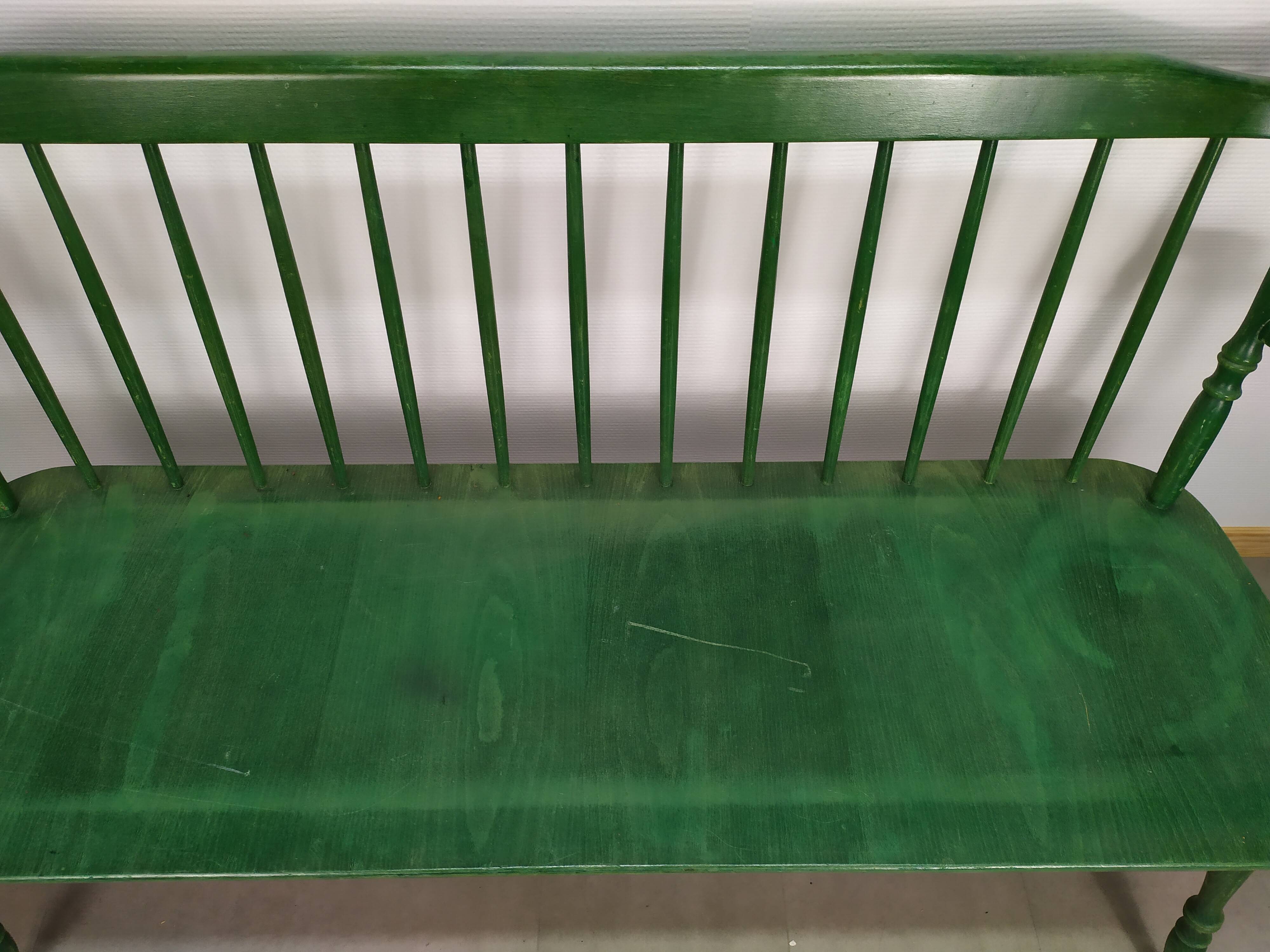 Former wooden bistro bench