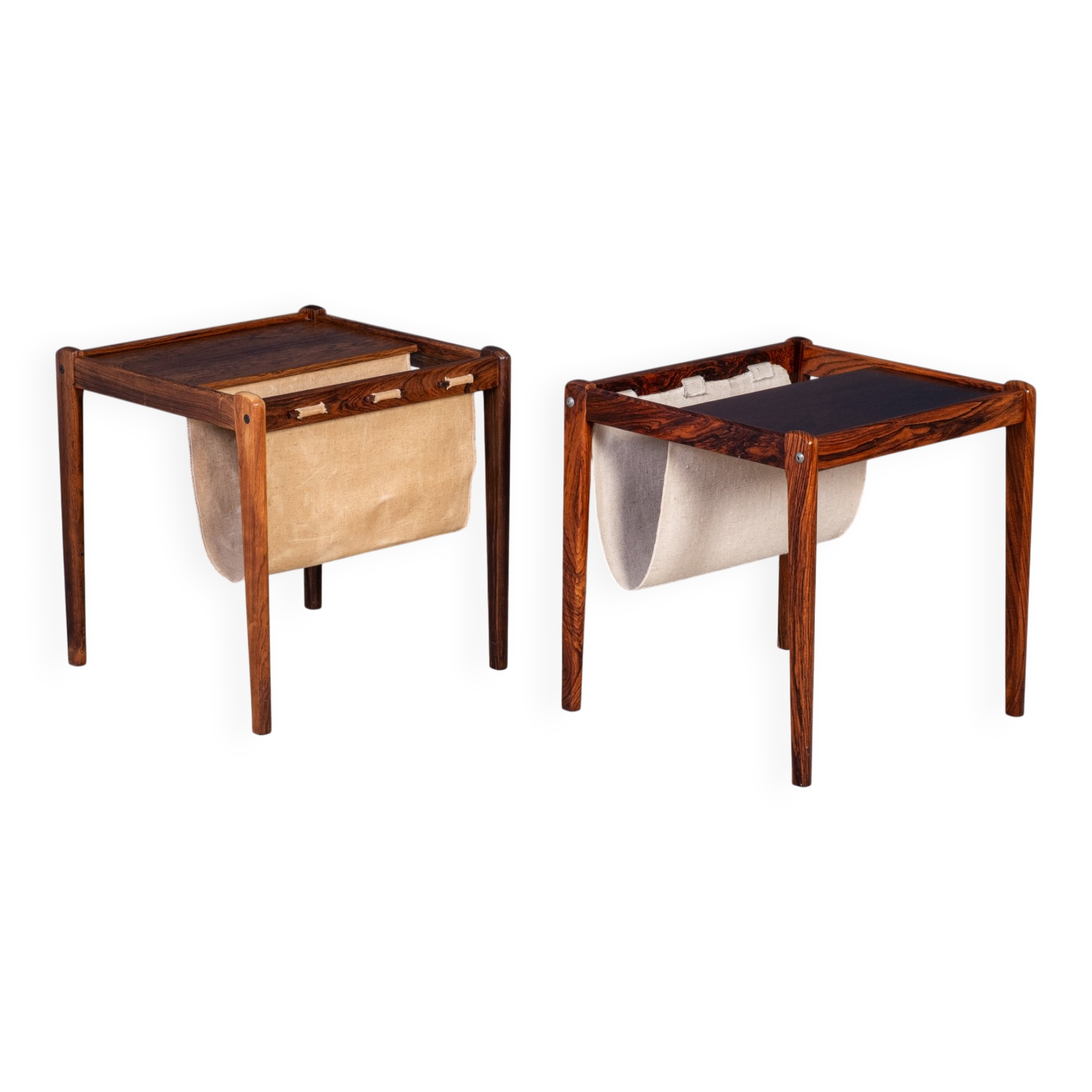 Rosewood Magazine Holders by Brdr. Furbo, 1960s, Set of 2