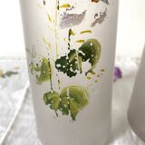 Paire de vases anciens  en pâte de verre